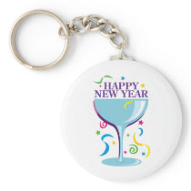 Happy New Year Keychain Favors