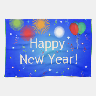 Happy New Year Kitchen Towels | Zazzle
