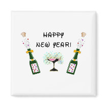 Happy New Year Magnets