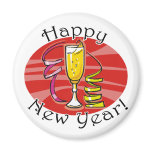 Happy New Year! Refrigerator Magnets