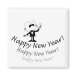 Happy New Year Refrigerator Magnets