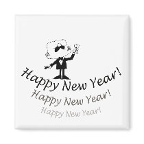 Happy New Year magnets by newyears_tshirts Happy New Year magnets