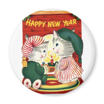Happy New Year Magnets