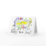 Happy New Year Martini Glasses Card