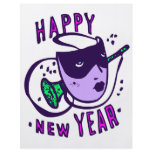 Happy New Year Mask Personalized Flyer