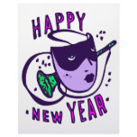 Happy New Year Mask Letterhead