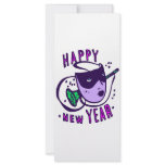 Happy New Year Mask Rack Cards