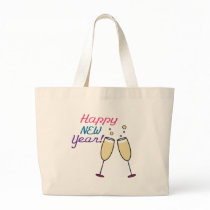 Happy New Year Merchandise Tote Bags