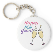 Happy New Year Merchandise Keychains