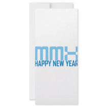 Happy New Year MMX (blue) rack cards by reiseldesign Happy New Year MMX (blue) rack cards