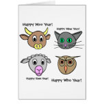 Happy New Year, Moo Year! Greeting Cards