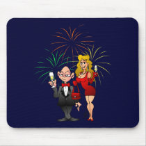 Happy New Year mousepads