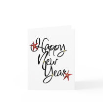 Happy New Year Note Card