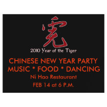 Happy New Year of the Tiger 2010 flyers