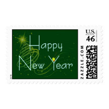 HAPPY NEW YEAR OLIVE by SHARON SHARPE Stamp