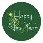 HAPPY NEW YEAR OLIVE by SHARON SHARPE Stickers