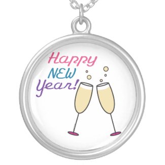 Happy New Year Pendant necklace
