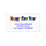 Happy New Year labels