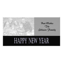 happy new year photo greeting card