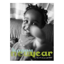 Happy New Year Photo Postcard