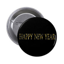 happy new year pinback buttons