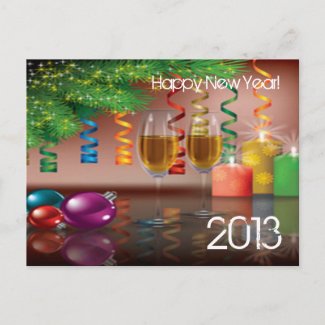 Happy New Year Post Card