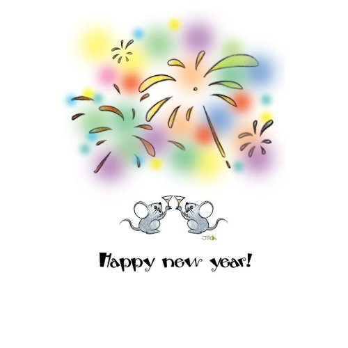 Happy New Year! stamp