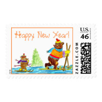 Happy New Year! postage by tunguska Happy New Year! postage