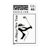 Happy  NEW  YEAR postage
