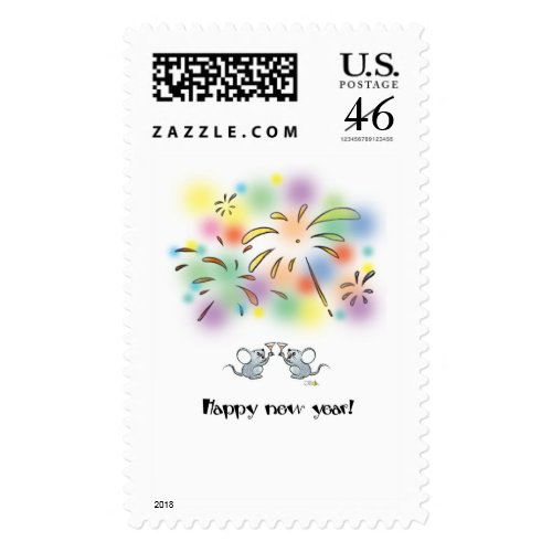 Happy New Year! stamp