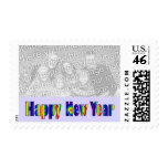 Happy New Year stamps