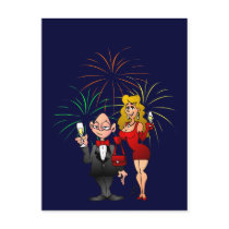 Happy New Year postcards