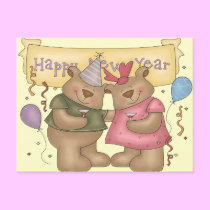 Happy New Year postcards