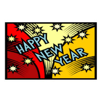 Happy New Year Poster posters