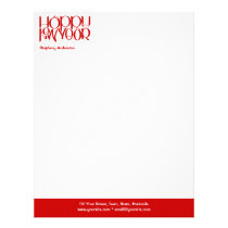 Happy New Year red Letterhead letterhead