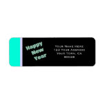 Happy New Year Return Address Label