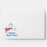 Happy New Year Snowman Envelope