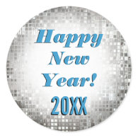 Happy New Year! Sparkling Cool Stickers