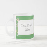 Happy New Year Stars Green 2-Photo Frame Mugs