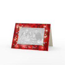 Happy New Year Stars (photo frame) cards by xfinity7 Happy New Year Stars (photo frame) cards