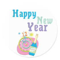 Happy New Year stickers