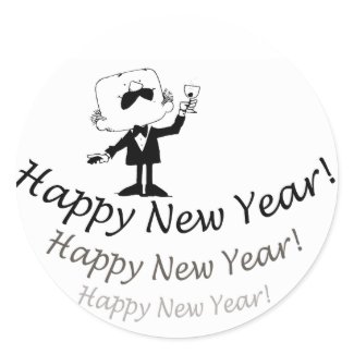 Happy New Year sticker