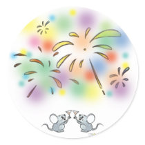 Happy new year stickers