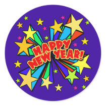 Happy New Year T-shirts, Beer Steins, Party Favors stickers