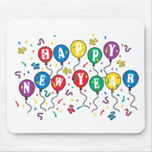 Happy New Year T-Shirts New Year's Mousepads