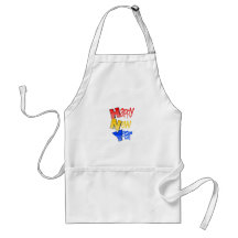 Happy New Year Tri Color 1 Apron