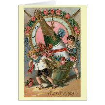 "Happy New Year" Vintage Card