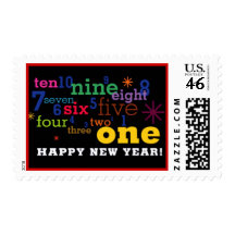 Happy New Years Count Down Stamp