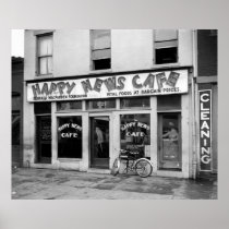 Happy News Cafe: 1937 Print