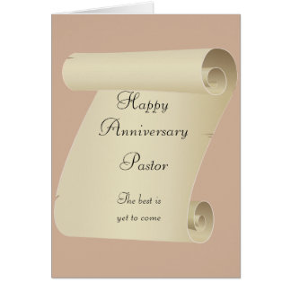 Pastor Anniversary Cards | Zazzle